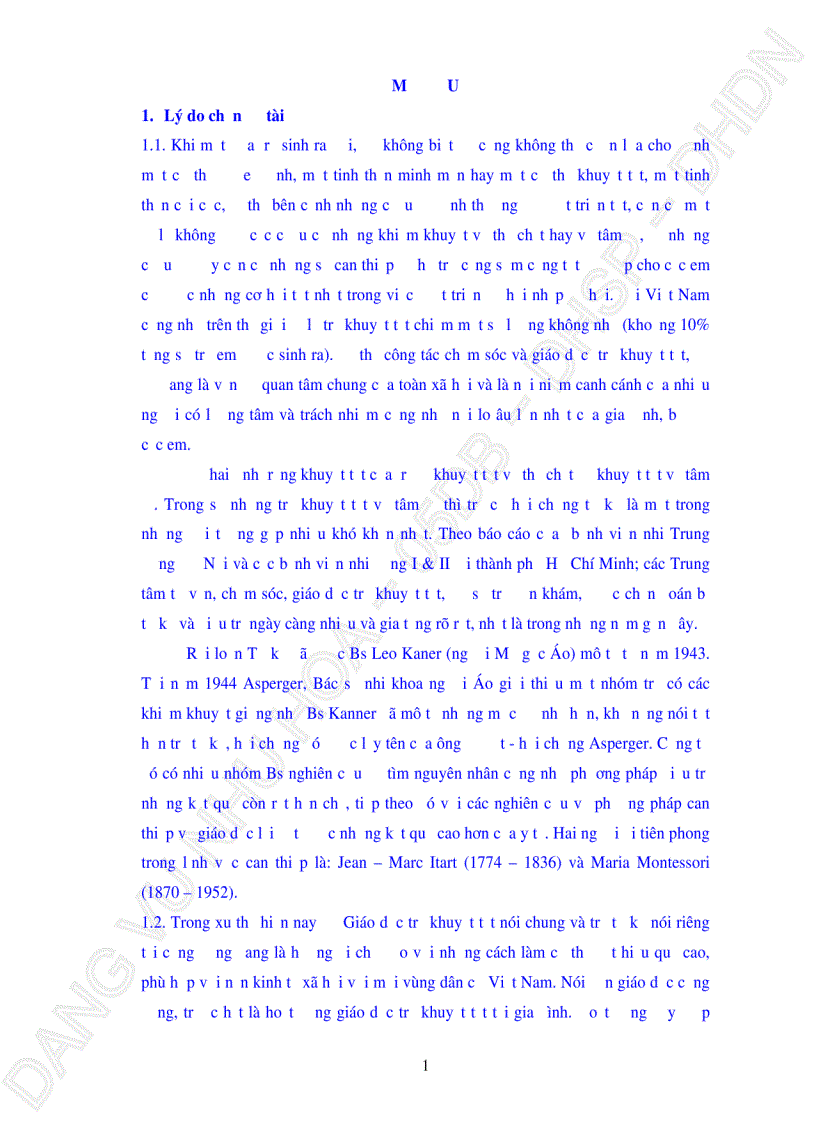image for page Thực trạng chăm sóc giáo dục cho trẻ tự kỷ tại gia đình ở thành phố Đà Nẵng