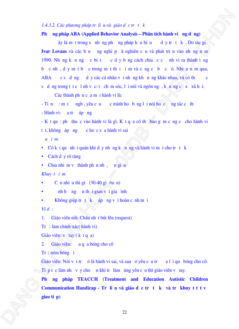 image for page Thực trạng chăm sóc giáo dục cho trẻ tự kỷ tại gia đình ở thành phố Đà Nẵng