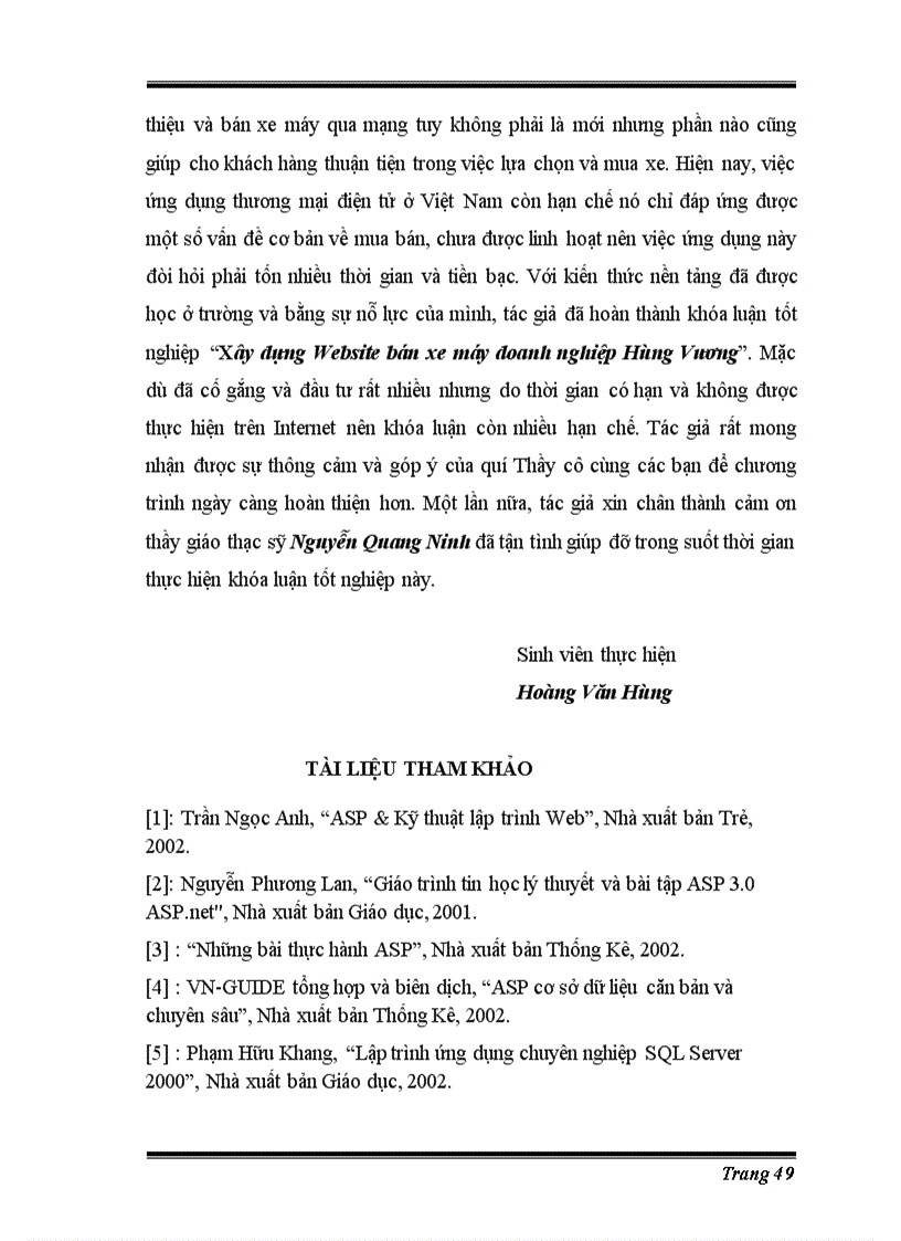 image for page Xây dựng Website bán xe máy doanh nghiệp Hùng Vương