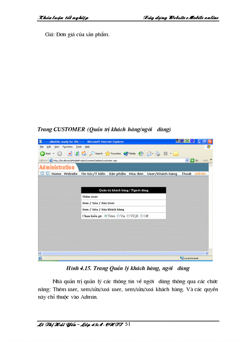 image for page Xây dựng website eMobile online