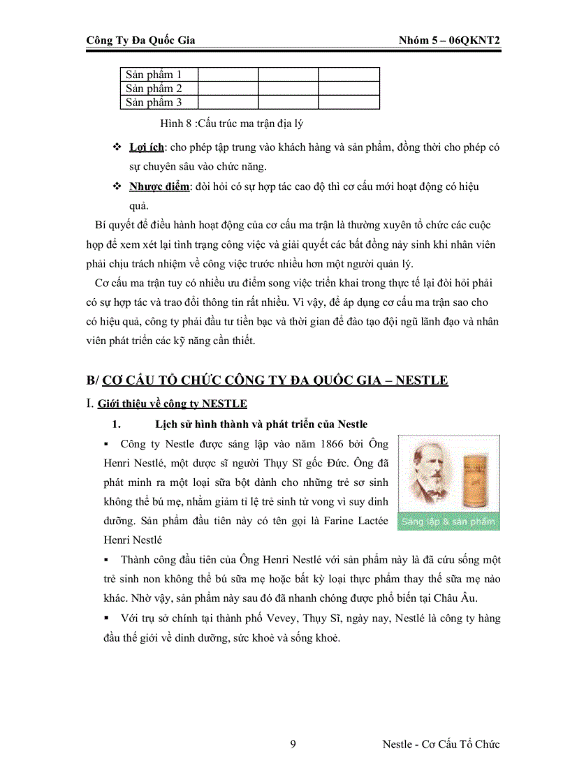 image for page Cơ cấu tổ chức công ty đa quốc gia nestle
