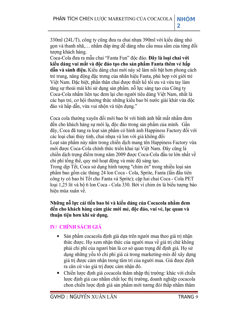 image for page Phân tích chiến lược marketing của cocacola