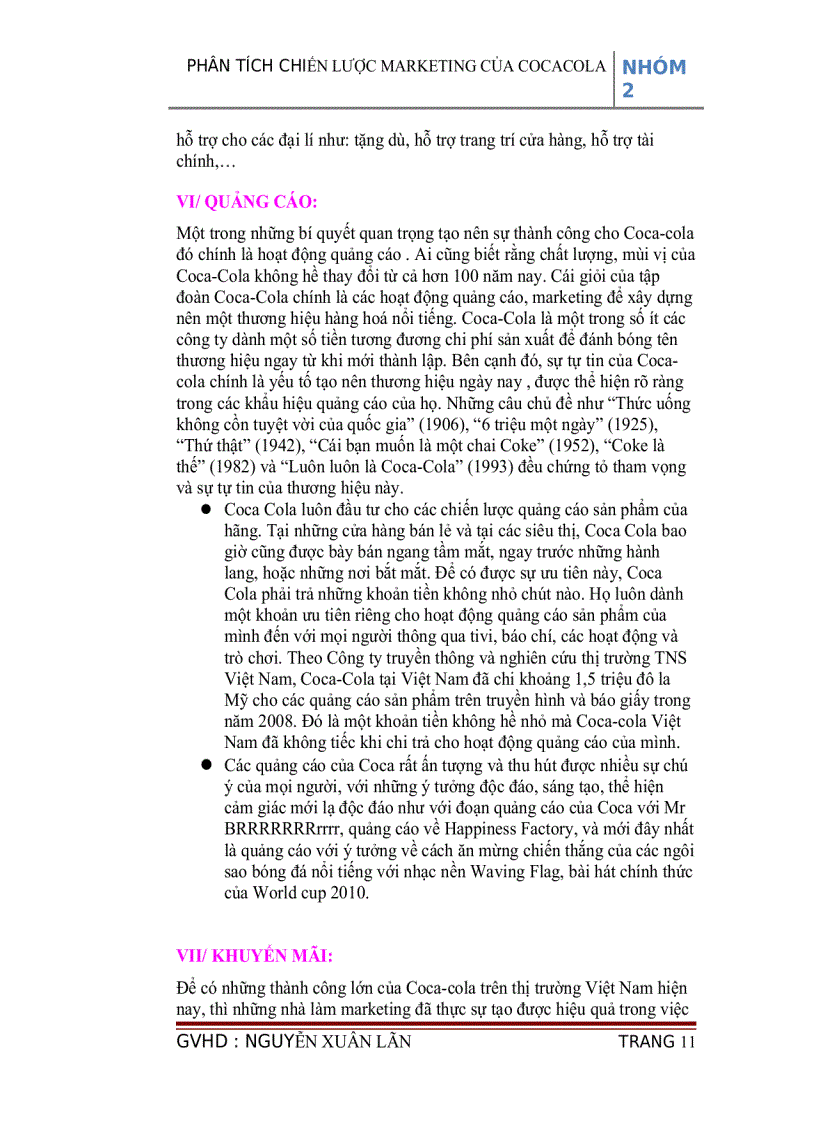image for page Phân tích chiến lược marketing của cocacola