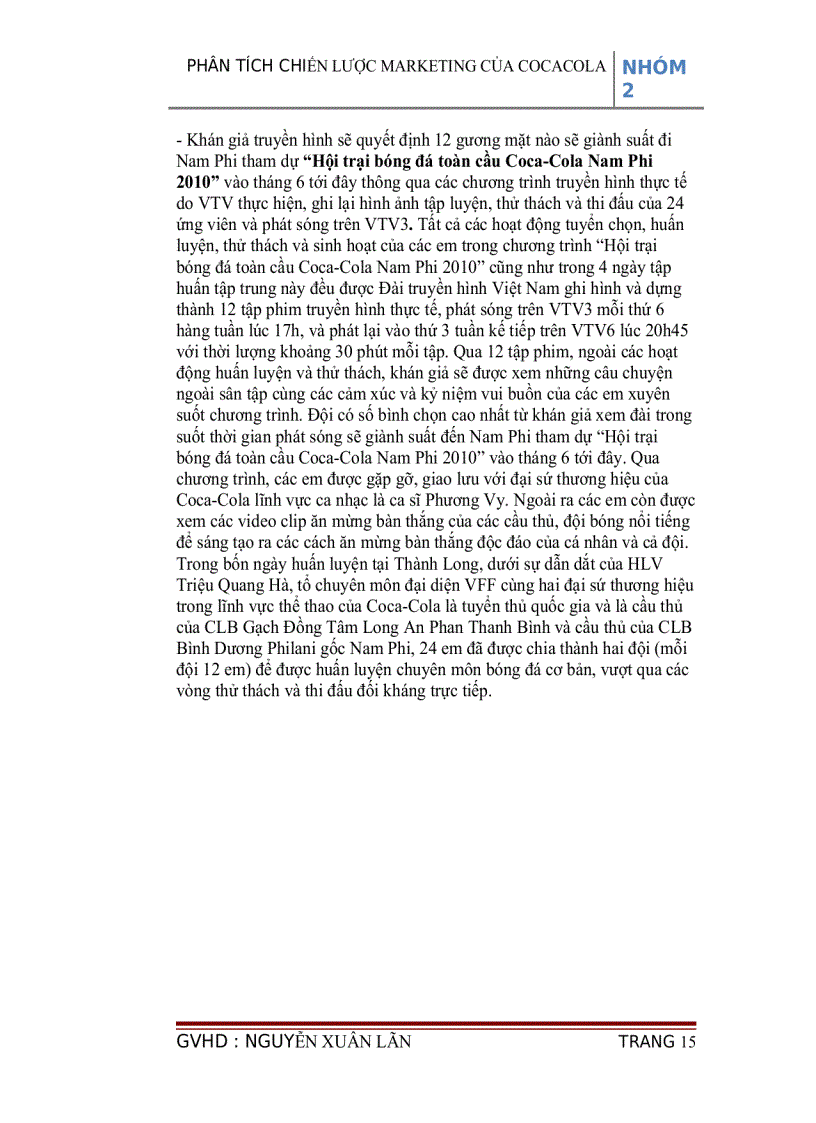 image for page Phân tích chiến lược marketing của cocacola