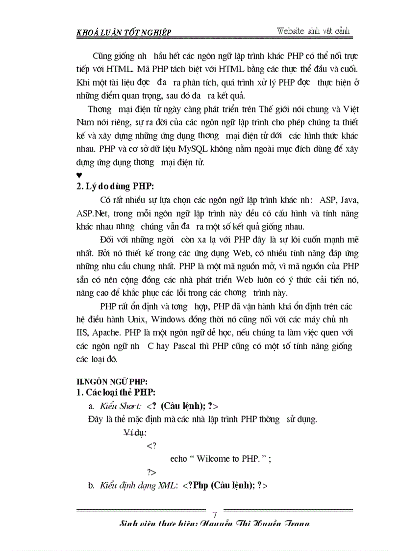 image for page Xây dựng Website sinh vật cảnh