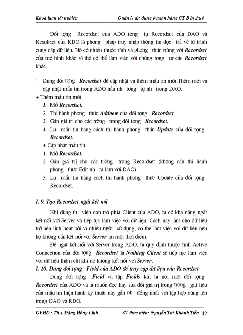 image for page Quản lý tín dụng ở ngân hàng công thương Bến Thuỷ bằng ngôn ngữ lập trình Visual Basic