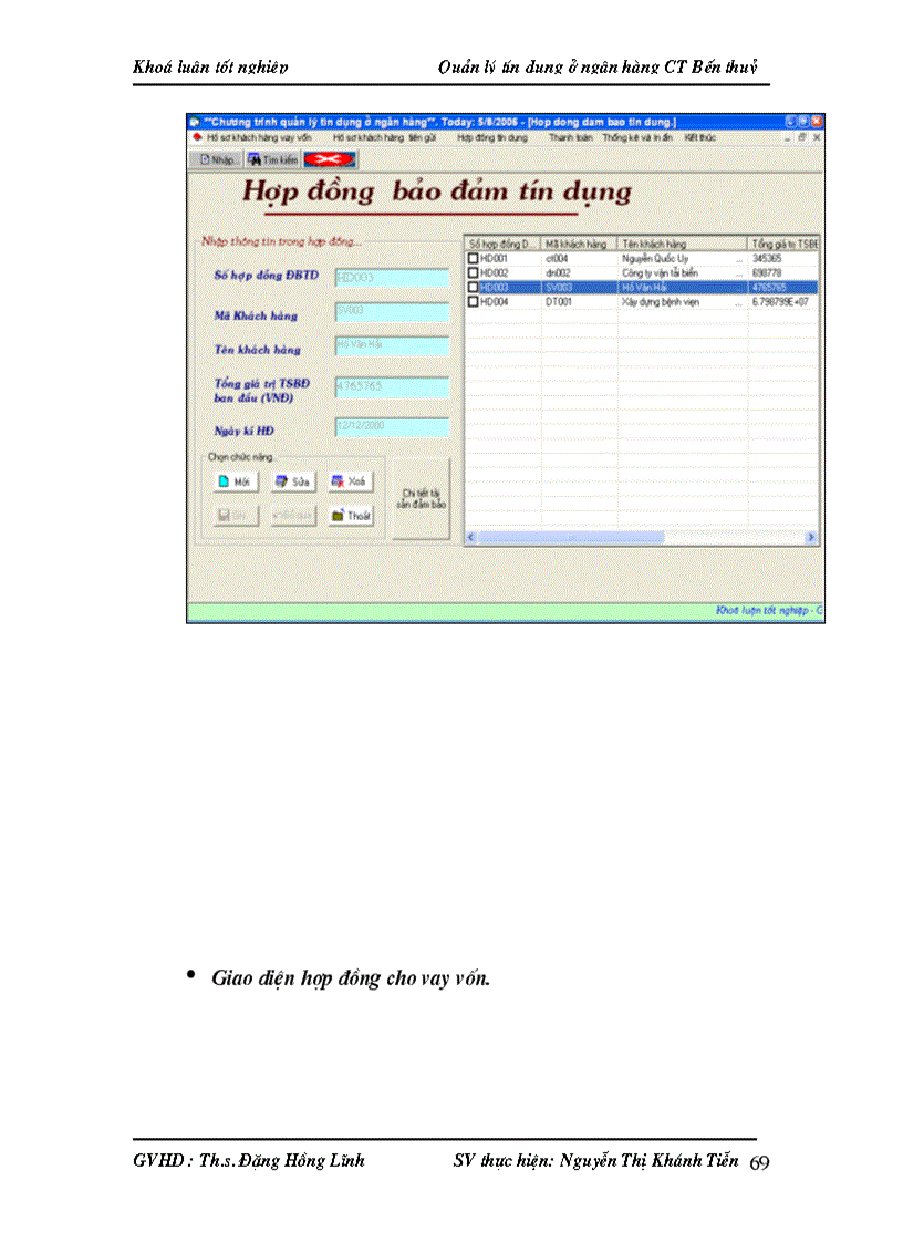 image for page Quản lý tín dụng ở ngân hàng công thương Bến Thuỷ bằng ngôn ngữ lập trình Visual Basic