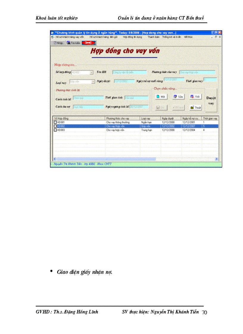 image for page Quản lý tín dụng ở ngân hàng công thương Bến Thuỷ bằng ngôn ngữ lập trình Visual Basic