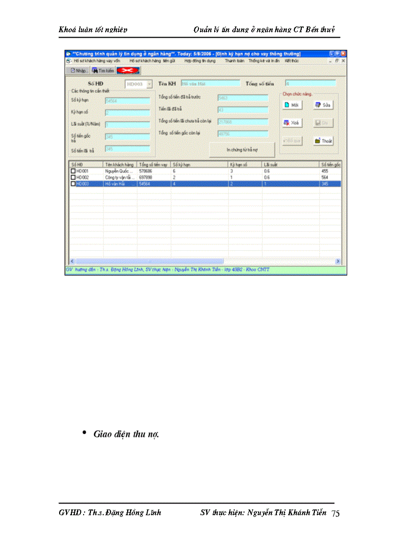 image for page Quản lý tín dụng ở ngân hàng công thương Bến Thuỷ bằng ngôn ngữ lập trình Visual Basic