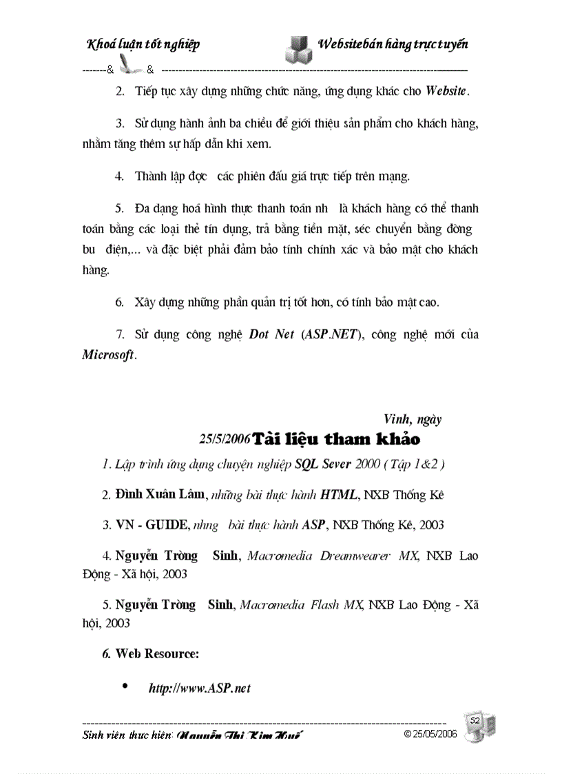 image for page Website bán hàng trực tuyến sử dụng Công nghệ ASP