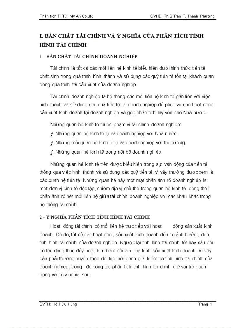 image for page Phân tích tình hình tài chính công ty TNHH may xuất khẩu Mỹ An