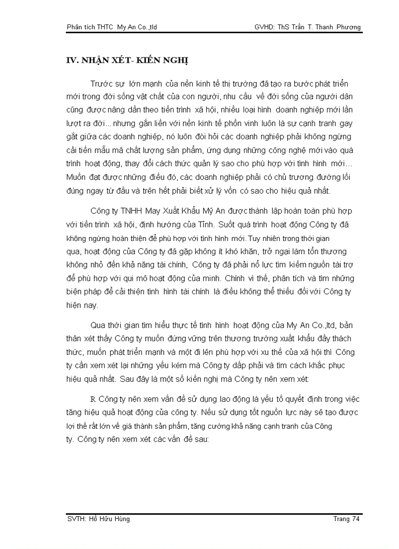 image for page Phân tích tình hình tài chính công ty TNHH may xuất khẩu Mỹ An