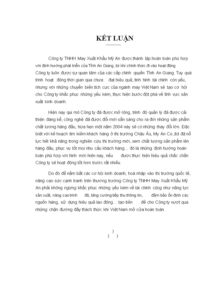 image for page Phân tích tình hình tài chính công ty TNHH may xuất khẩu Mỹ An