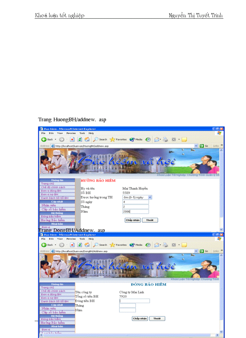 image for page Xây dựng website Quản lý bảo hiểm xã hội