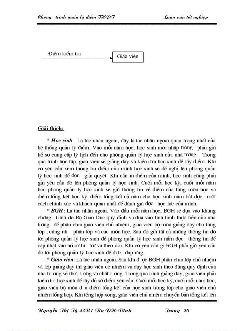 image for page Quản lý điểm ở trường Trung học phổ thông