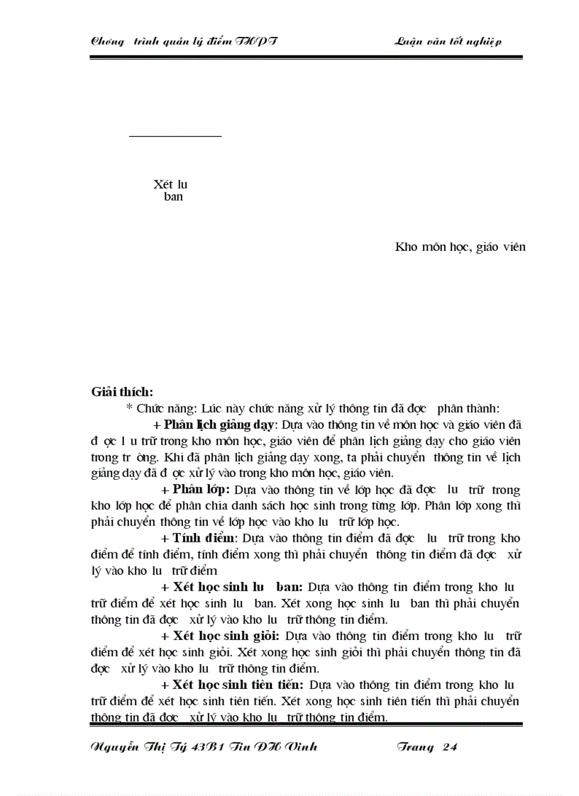 image for page Quản lý điểm ở trường Trung học phổ thông