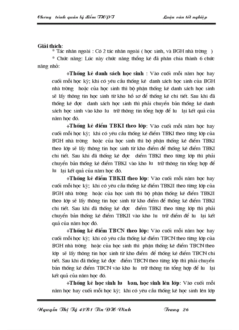 image for page Quản lý điểm ở trường Trung học phổ thông