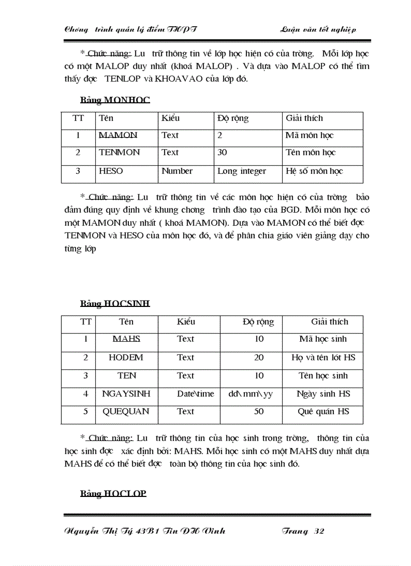 image for page Quản lý điểm ở trường Trung học phổ thông