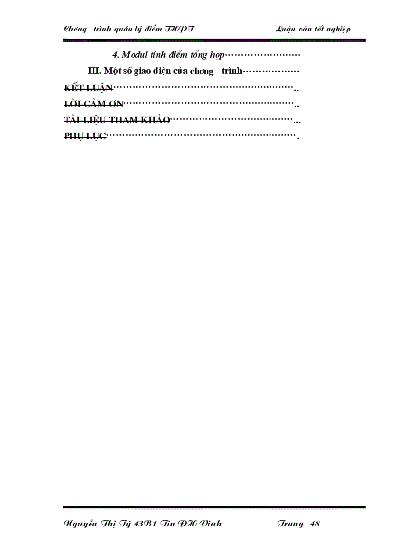 image for page Quản lý điểm ở trường Trung học phổ thông