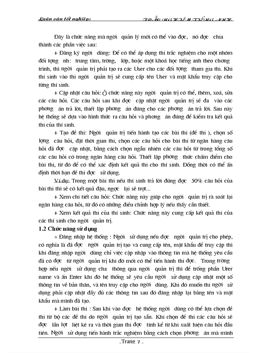 image for page Xây dựng website trắc nghiệm tiếng anh