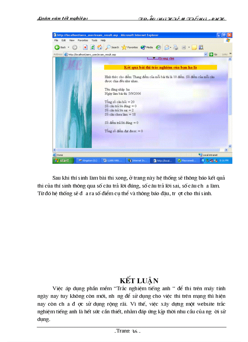 image for page Xây dựng website trắc nghiệm tiếng anh