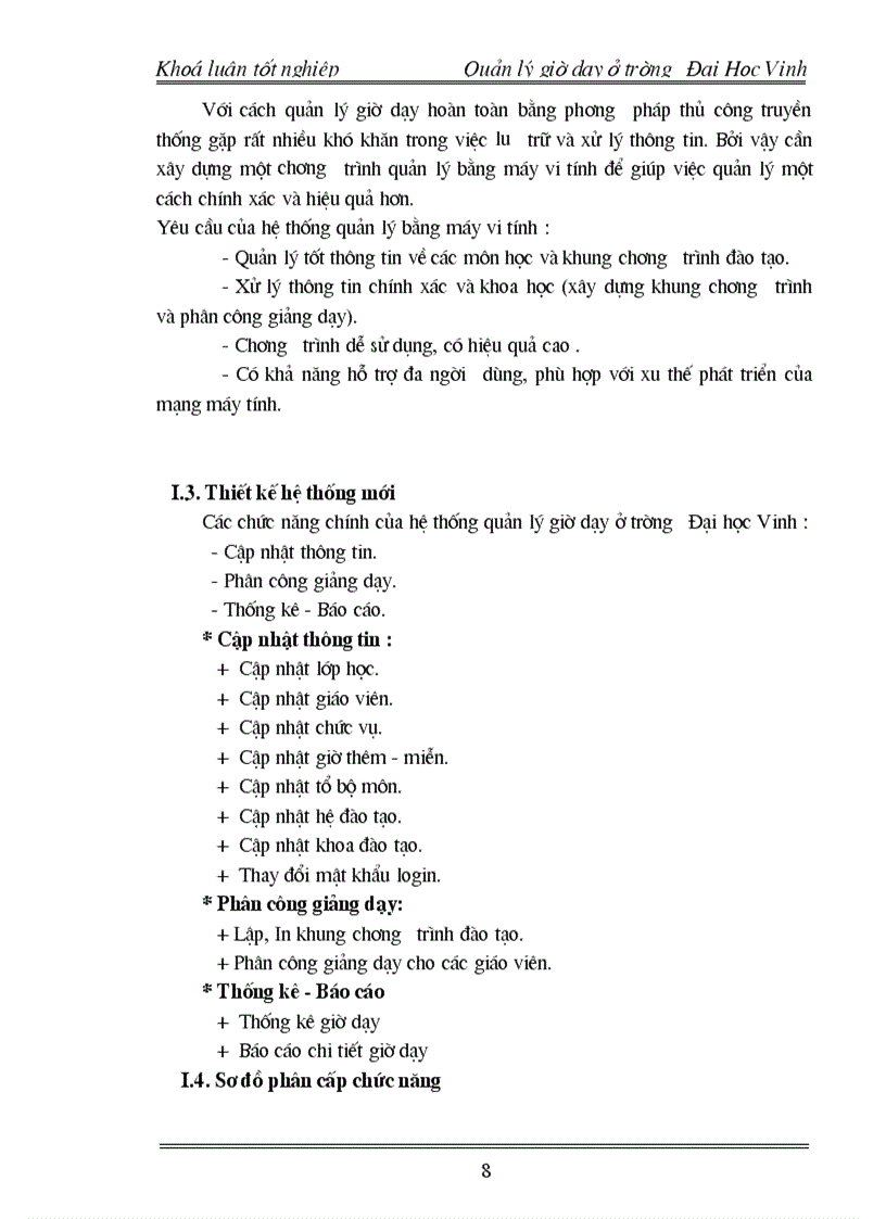 image for page Xây dựng phần mềm Quản lý Giờ dạy ở trường Đại Học Vinh