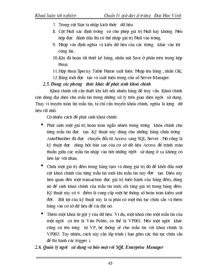 image for page Xây dựng phần mềm Quản lý Giờ dạy ở trường Đại Học Vinh