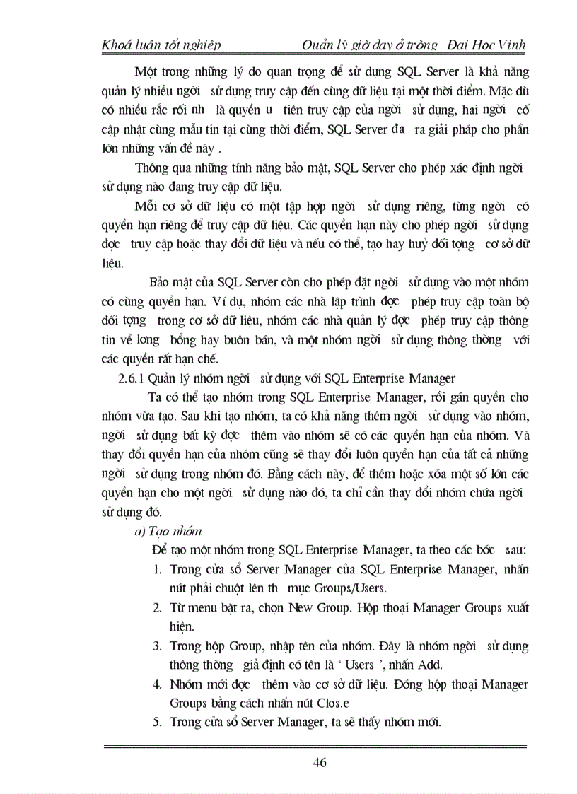 image for page Xây dựng phần mềm Quản lý Giờ dạy ở trường Đại Học Vinh