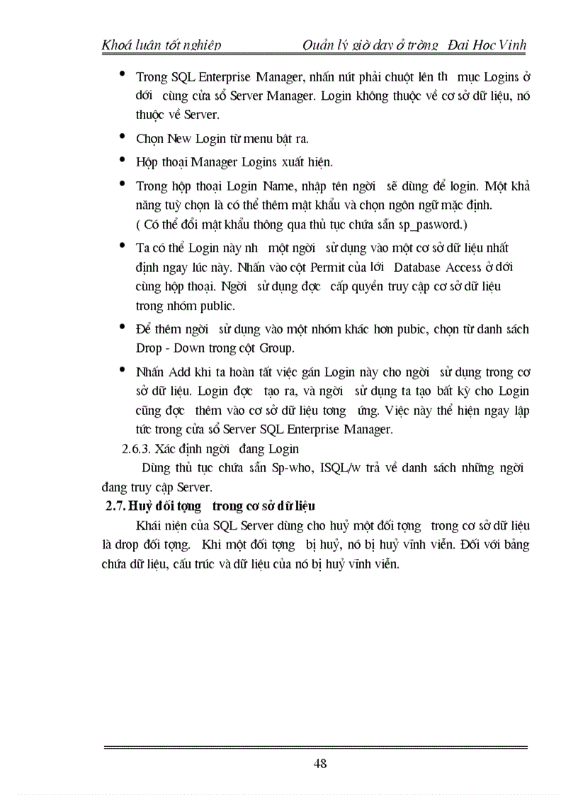 image for page Xây dựng phần mềm Quản lý Giờ dạy ở trường Đại Học Vinh