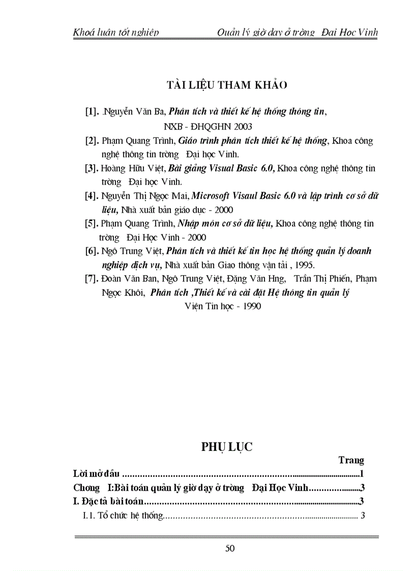 image for page Xây dựng phần mềm Quản lý Giờ dạy ở trường Đại Học Vinh