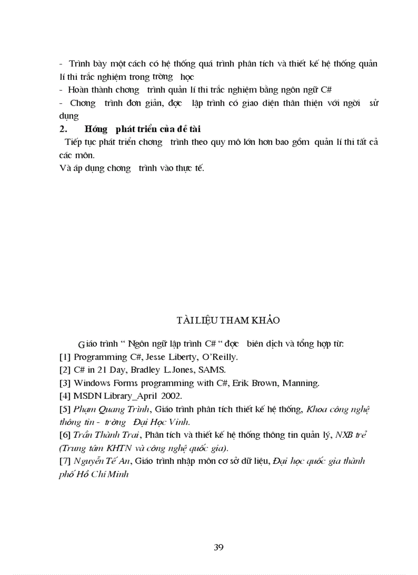 image for page Xây dựng phần mềm thi trắc nghiệm