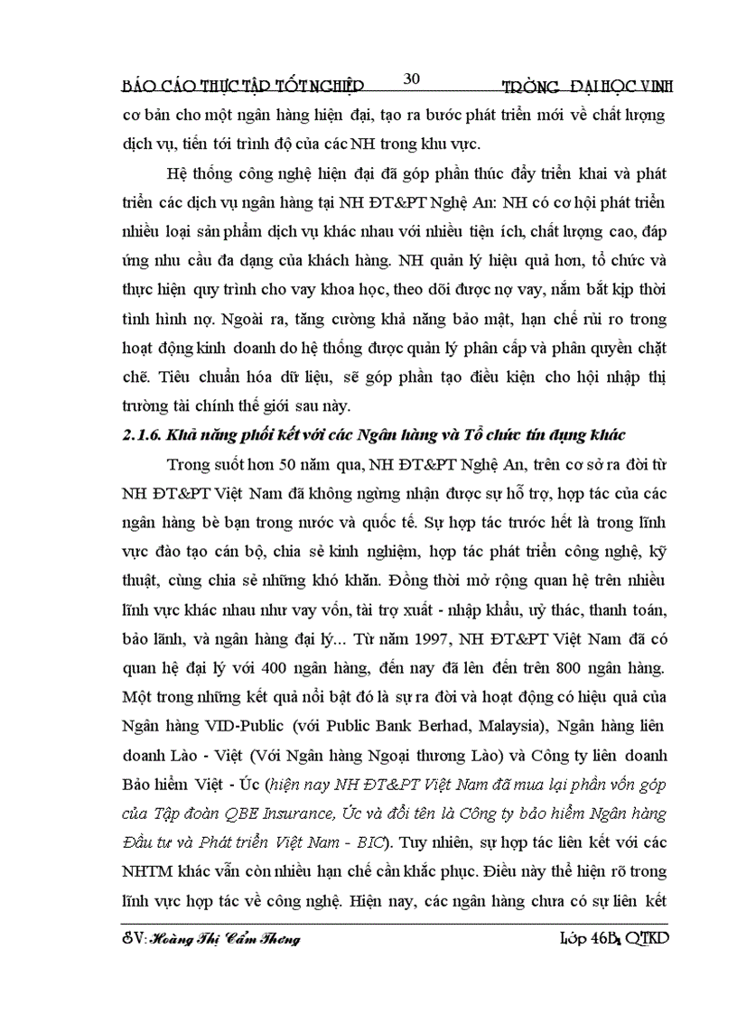 image for page Nâng cao năng lực cạnh tranh của Ngân hàng Đầu tư và phát triển Nghệ An