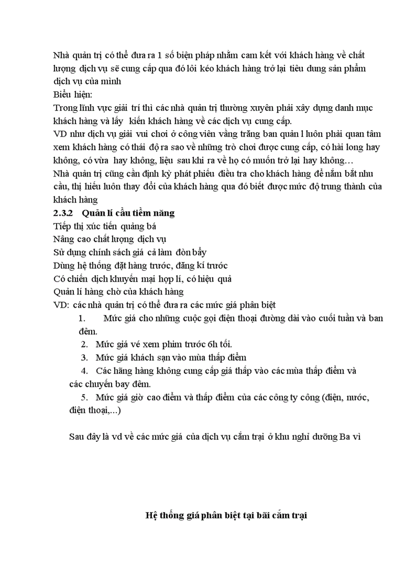 image for page Các biện pháp quản lý cầu dịch vụ giải trí ở nước ta hiện nay