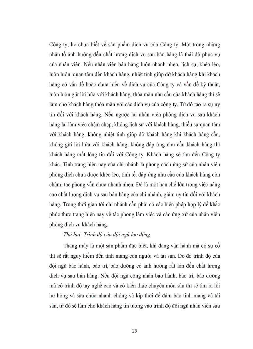 image for page Một số giải pháp nhằm nâng cao chất lượng dịch vụ sau bán hàng tại công ty cổ phần thang máy THIÊN NAM Chi nhánh Hà Nội