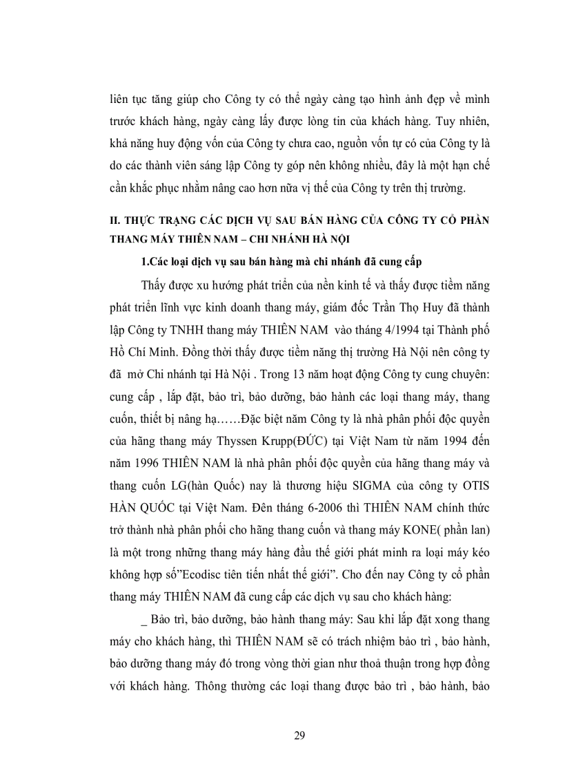 image for page Một số giải pháp nhằm nâng cao chất lượng dịch vụ sau bán hàng tại công ty cổ phần thang máy THIÊN NAM Chi nhánh Hà Nội
