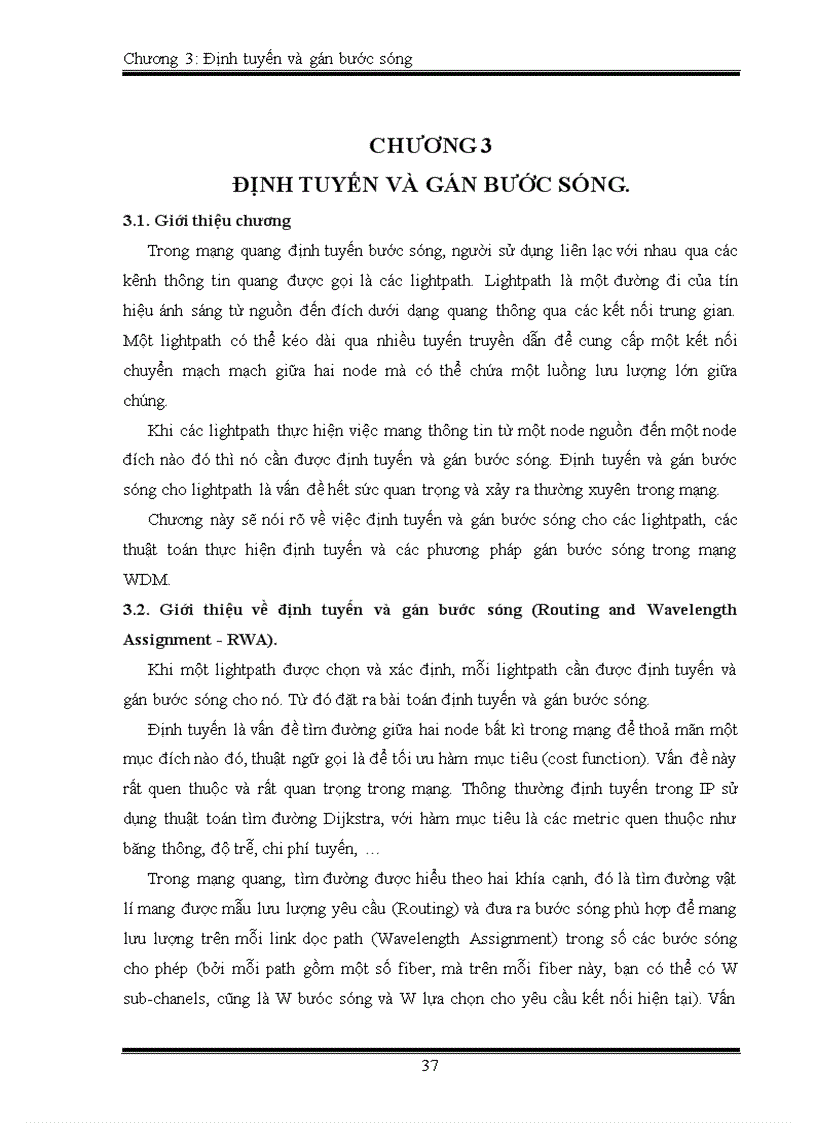 image for page Định tuyến và gán bước sóng trong mạng WDM