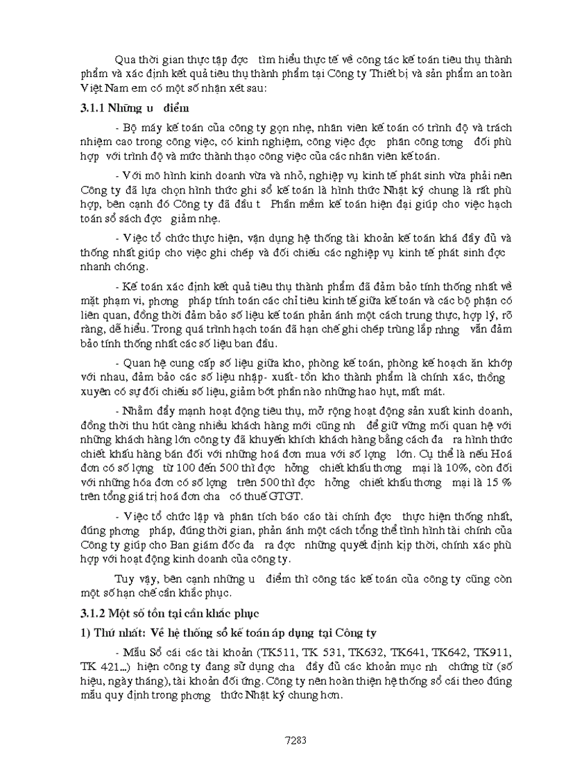 image for page Hoàn thiện công tác kế toán tiêu thụ và xác định kế quả tiêu thụ tại công ty thiết bị và sản phẩm an toàn việt nam