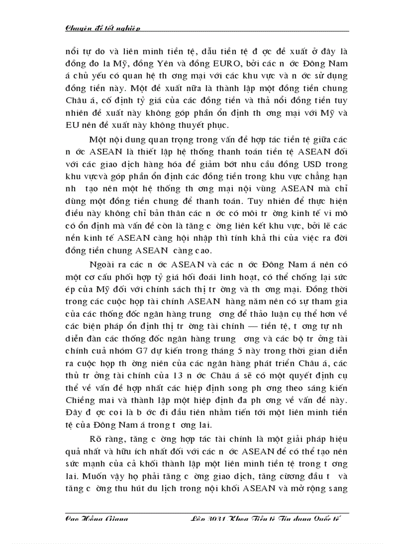 image for page Khả năng hình thành đồng tiền chung ASEAN