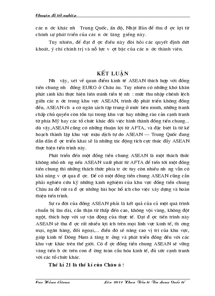 image for page Khả năng hình thành đồng tiền chung ASEAN