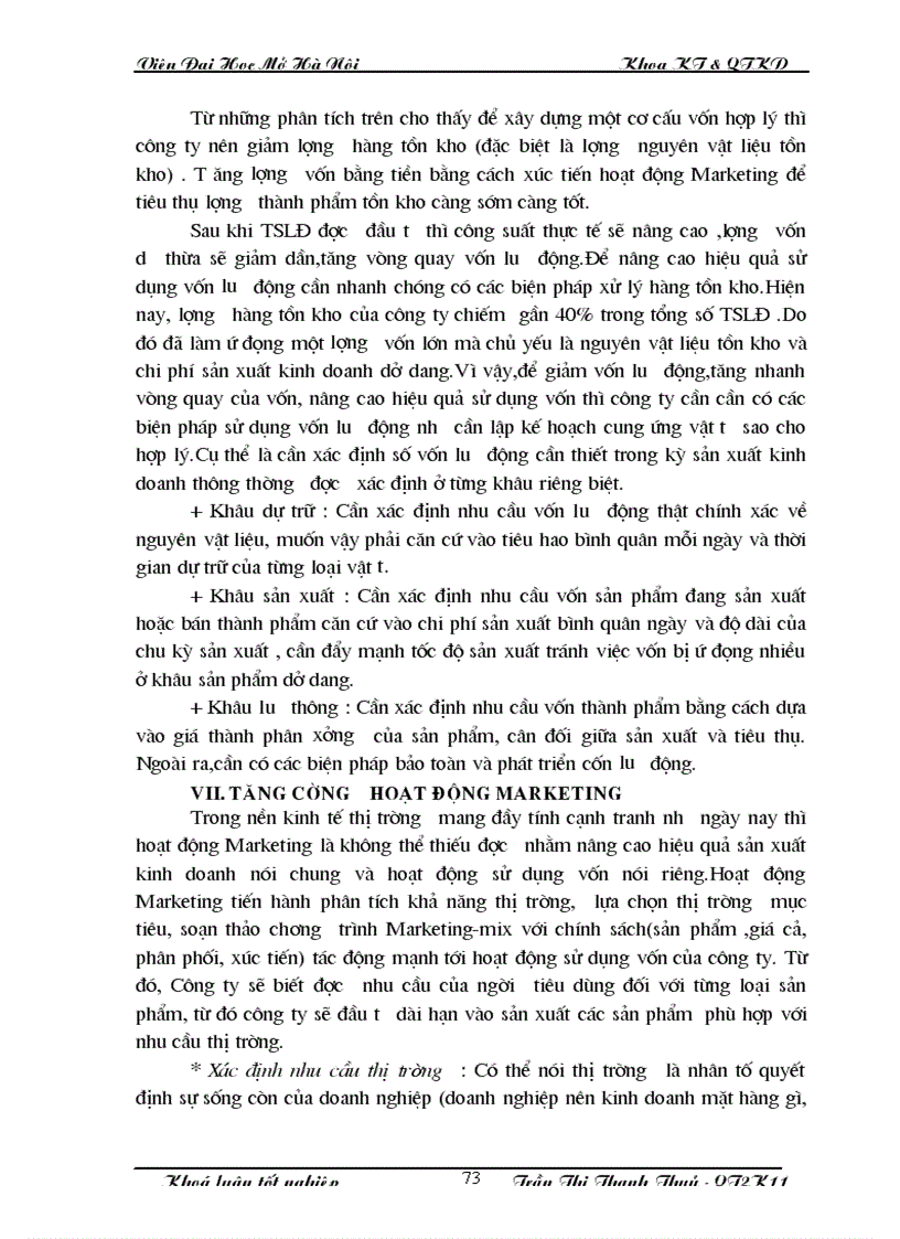 image for page Phân tích tình hình sử dụng vốn và những biện pháp nâng cao hiệu quả sử dụng vốn tại công ty Chiếu sáng và thiết bị đô thị Hà Nội