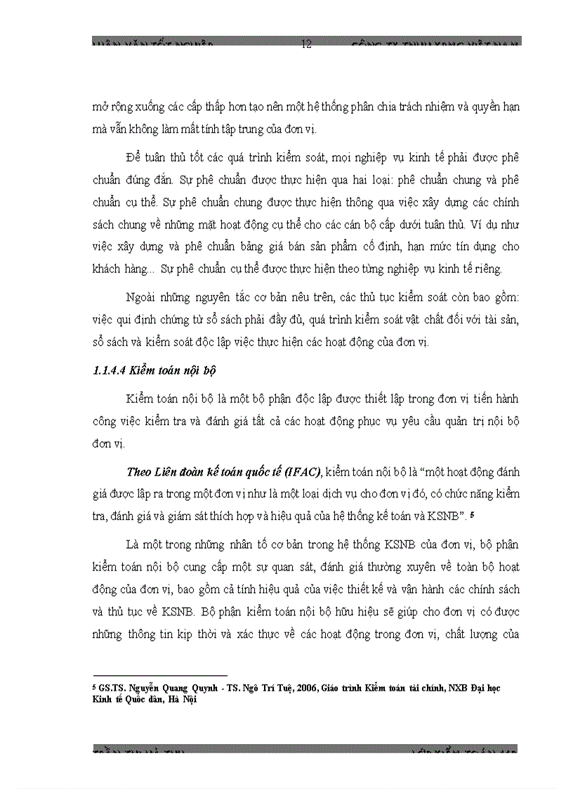 image for page Hoa n Thiê n Quy Tri nh đa nh gia Hê Thô ng KSNB trong KTTC do CT TNHH KPMG VN thuc hien