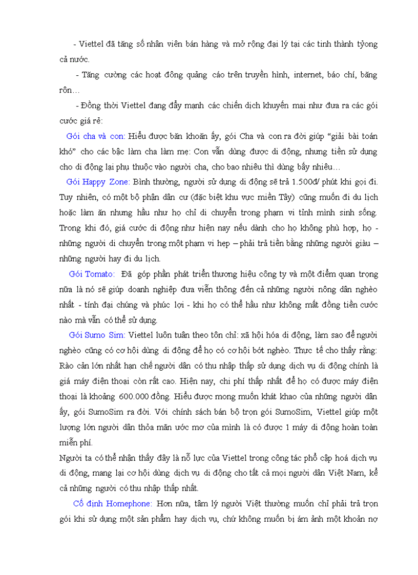 image for page Phân tích chiến lược tăng trưởng tập trung tại công ty viễn thông quân đội Viettel