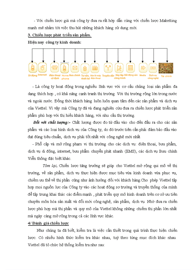 image for page Phân tích chiến lược tăng trưởng tập trung tại công ty viễn thông quân đội Viettel