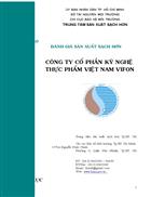Đánh giá sản xuất sạch hơn công ty cổ phần kỹ nghệ thực phẩm Việt Nam VIFON