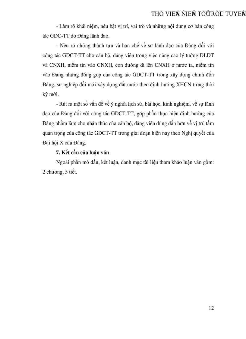 image for page Đảng Cộng sản Việt Nam lãnh đạo công tác giáo dục chính trị tư tưởng cho cán bộ đảng viên trong thời kỳ đổi mới 1991 2005