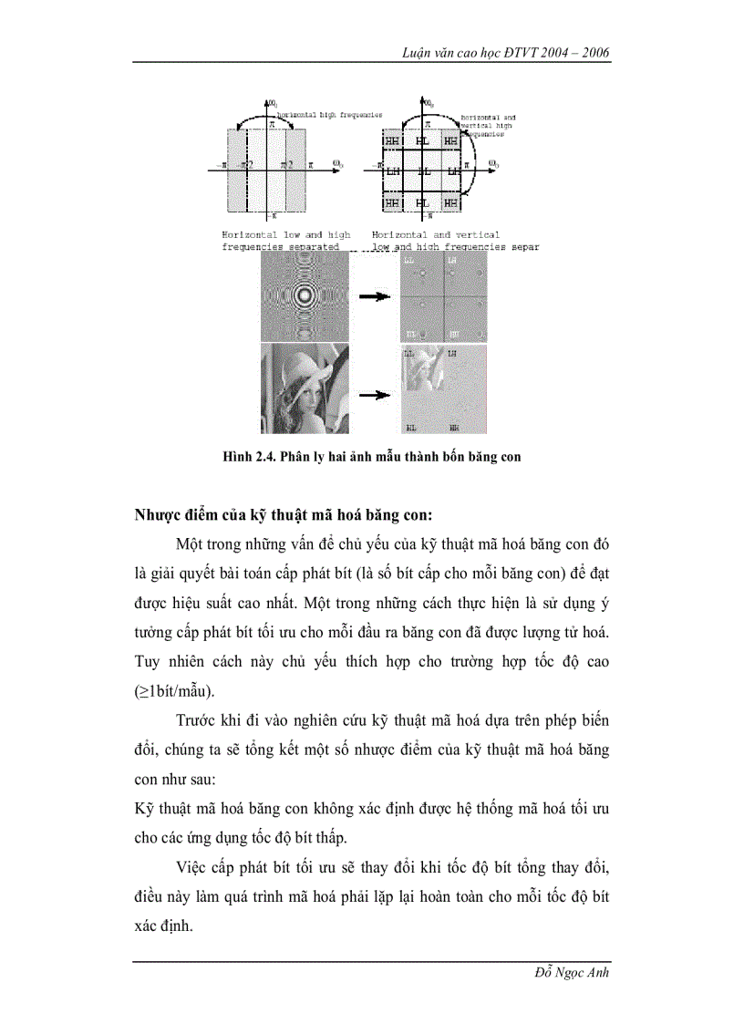 image for page Nén ảnh sử dụng biến đổi WAVELET và ứng dụng trong các dịch vụ dữ liệu đa phương tiện di động
