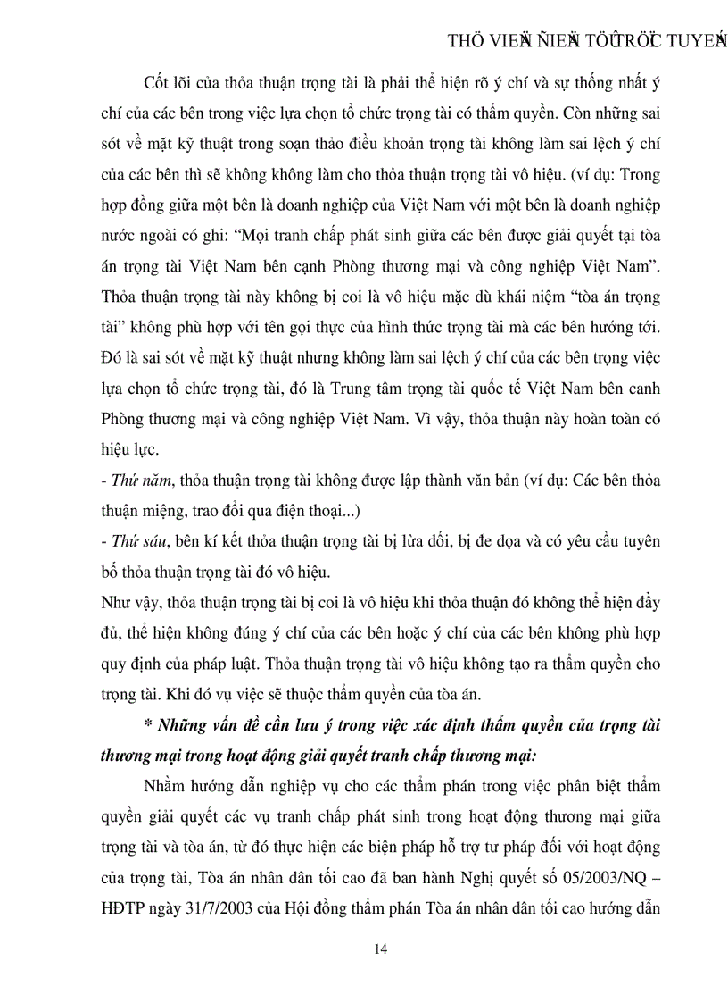 image for page Trọng tài thương mại Thực trạng việc áp dụng hình thức trọng tài thương mại trong việc giải quyết các tranh chấp thương mại ở Việt Nam