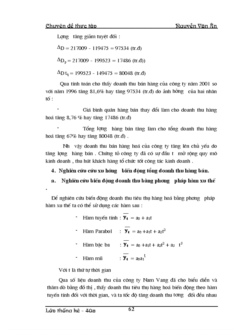 image for page Phân tích thống kê kết quả tiêu thụ hàng hoá ở công ty Nam Vang