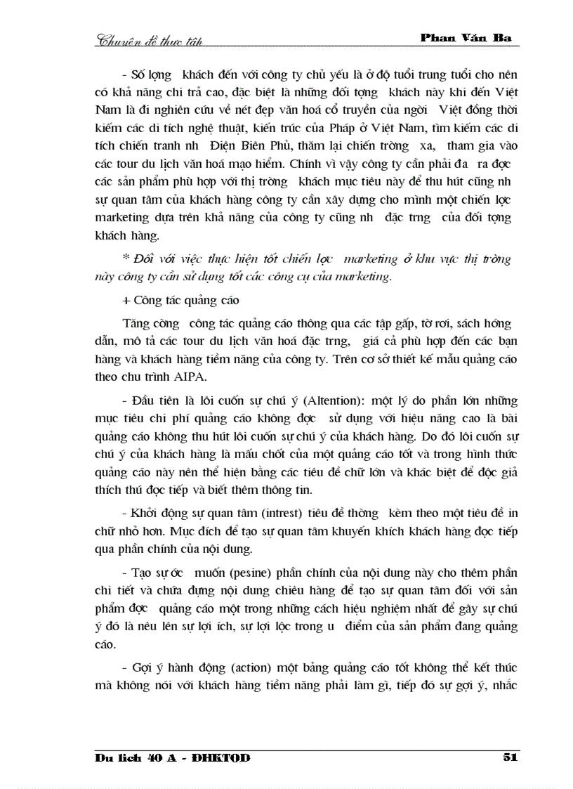 image for page Thực trạng việc thực hiện chiến lược marketing tại công ty du lịch cựu chiến binh việt nam trong những năm qua