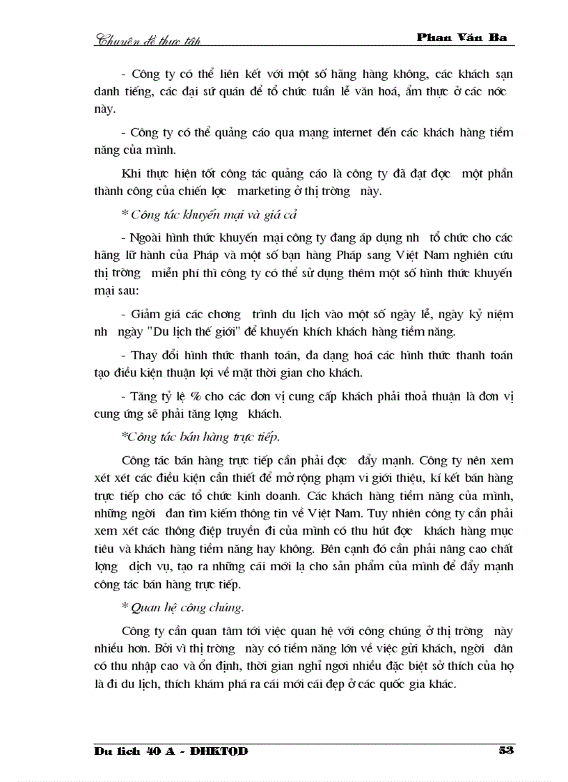 image for page Thực trạng việc thực hiện chiến lược marketing tại công ty du lịch cựu chiến binh việt nam trong những năm qua